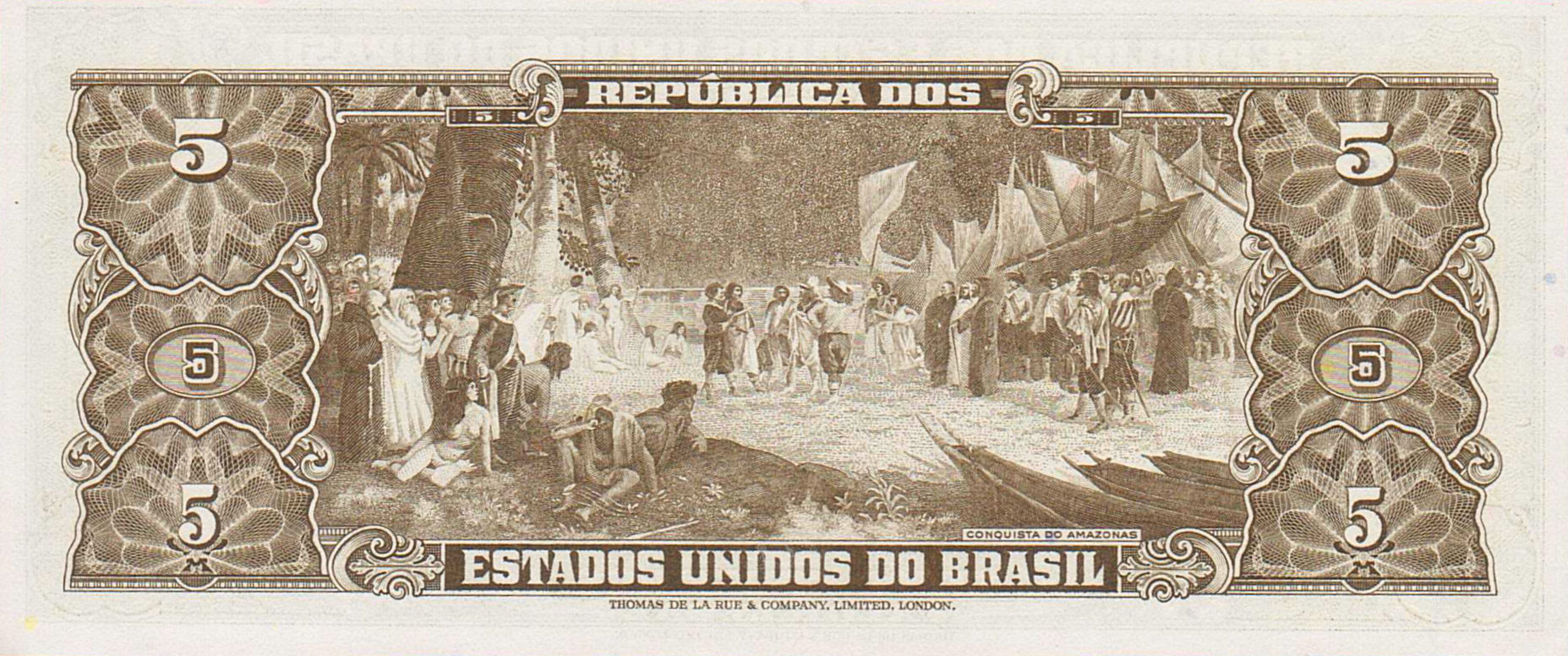 Brazil 5 1962 UNC P-176/a